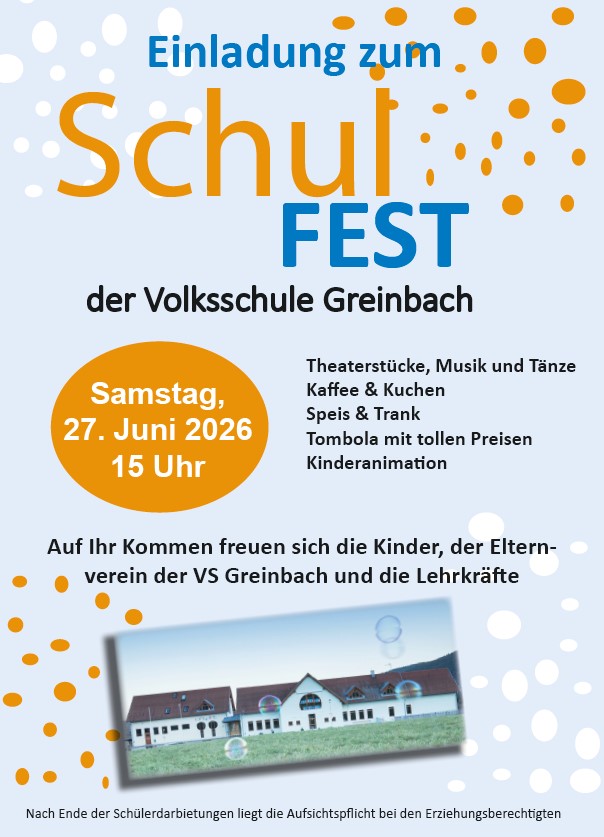 Schulfest der Volksschule Greinbach
